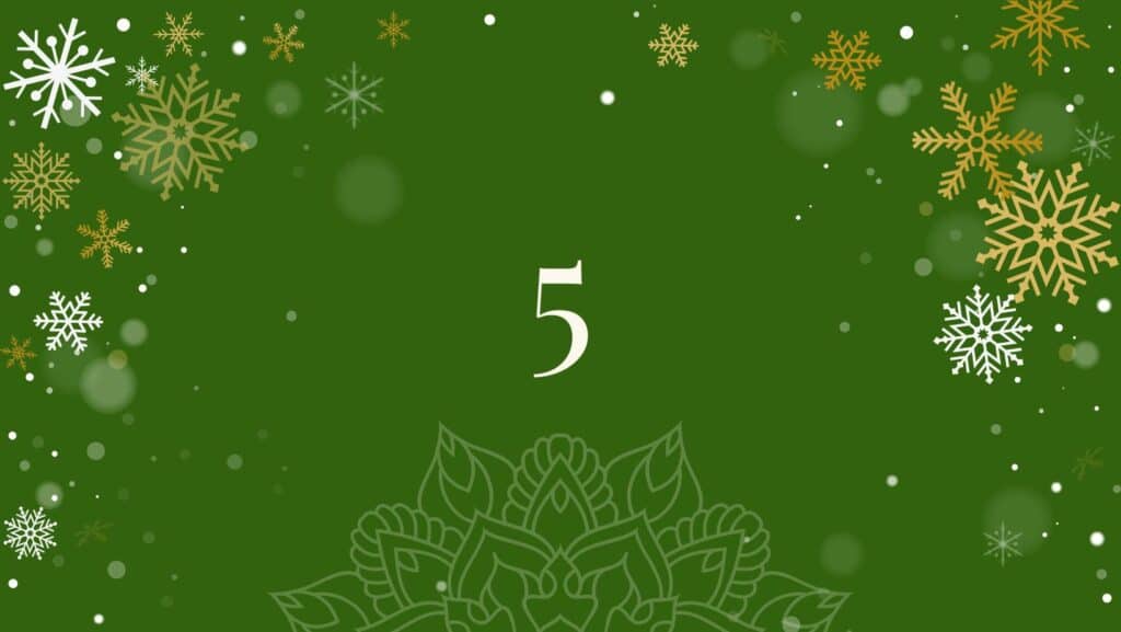 Tür 5 vom Yoga Adventkalender