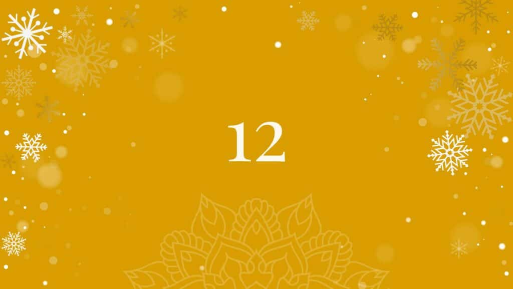 Tür 12 vom Yoga Adventkalender