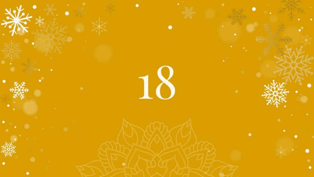 Tür 18 vom Yoga Adventkalender