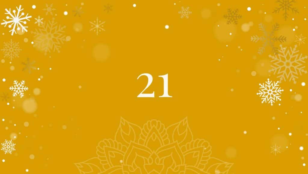 Tür 21 vom Yoga Adventkalender